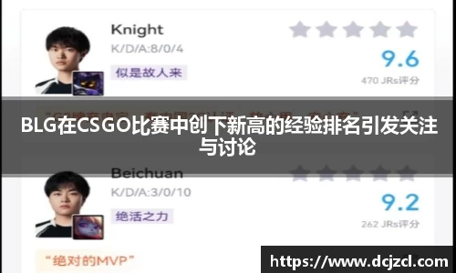 BLG在CSGO比赛中创下新高的经验排名引发关注与讨论